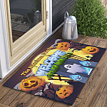 1TM. Welcome Foolish Mortals (sample design) Doormat mockup 3
