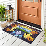 1TM. Welcome Foolish Mortals (sample design) Doormat mockup 8