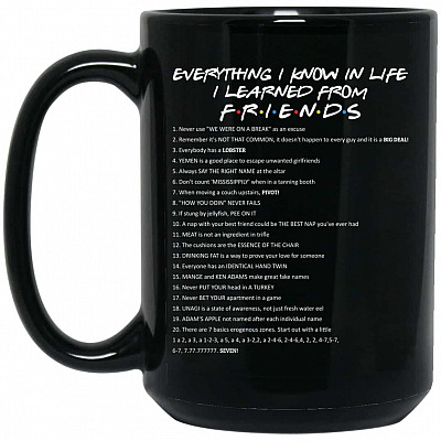 15 oz. Black Mug