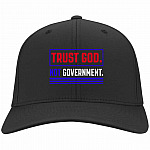 god, Black, Twill Cap