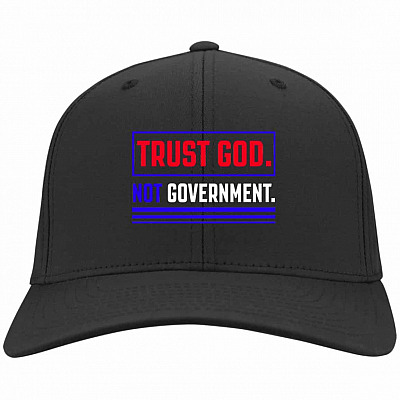 god, Black, Twill Cap