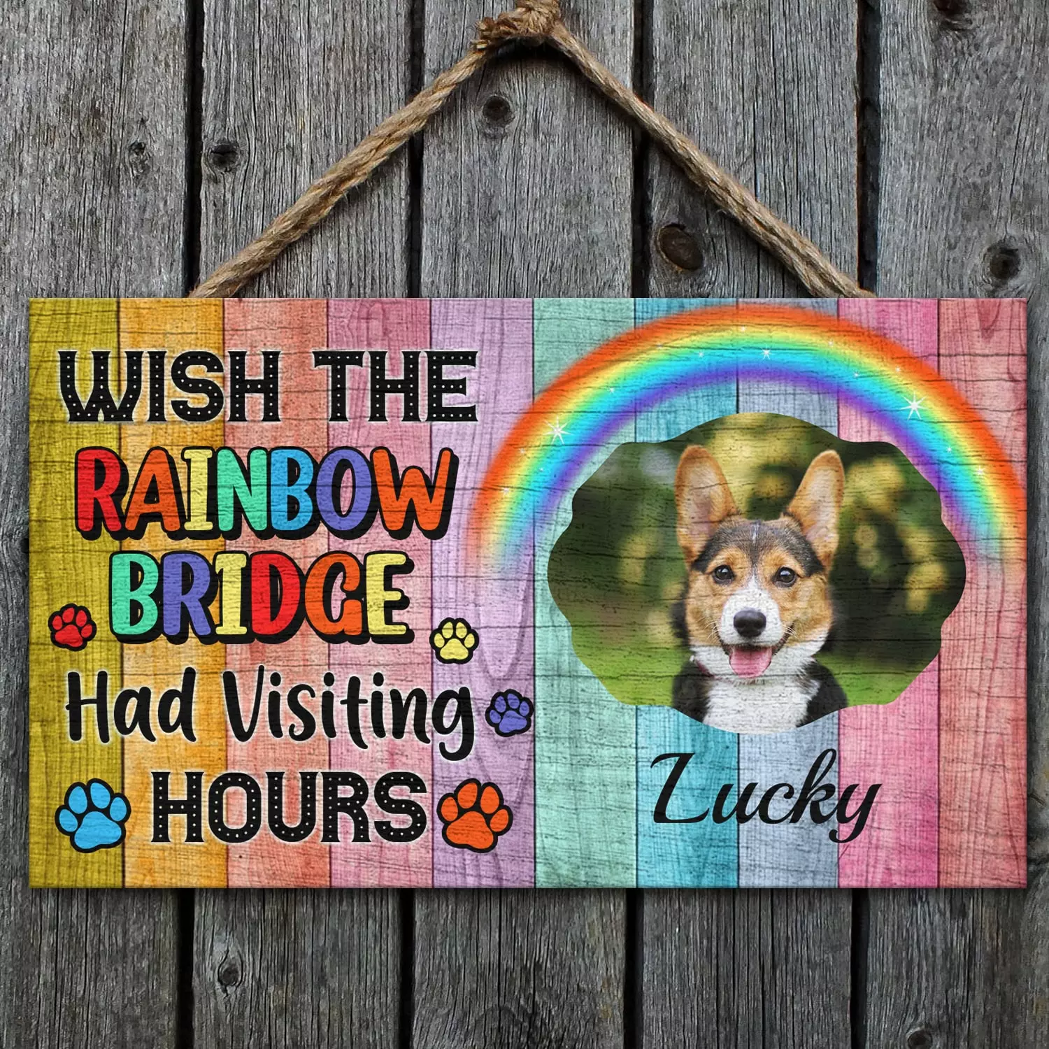 9Th. Rainbow Bridge Door Sign Mockup 1