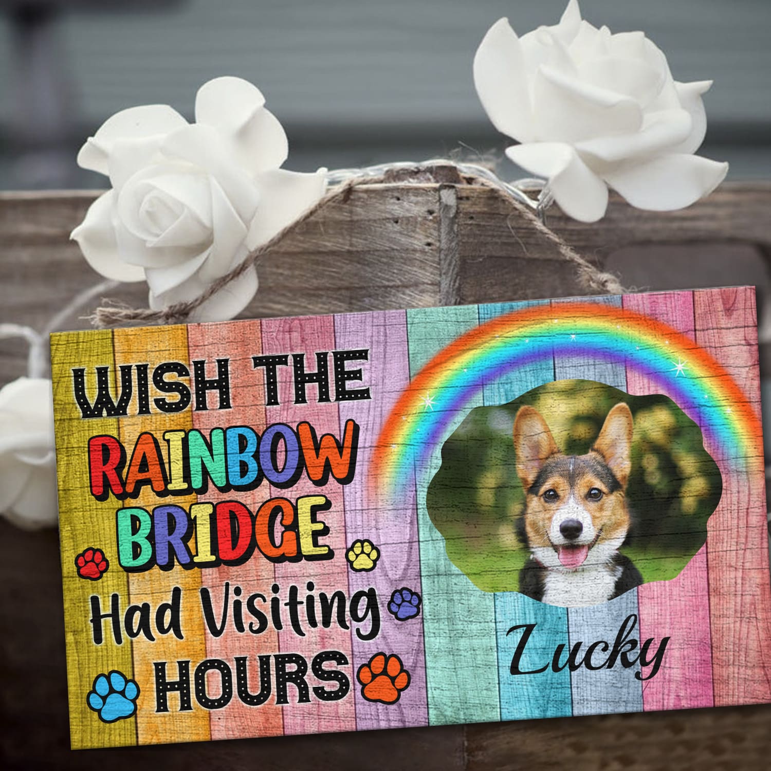 9Th. Rainbow Bridge Door Sign Mockup 3