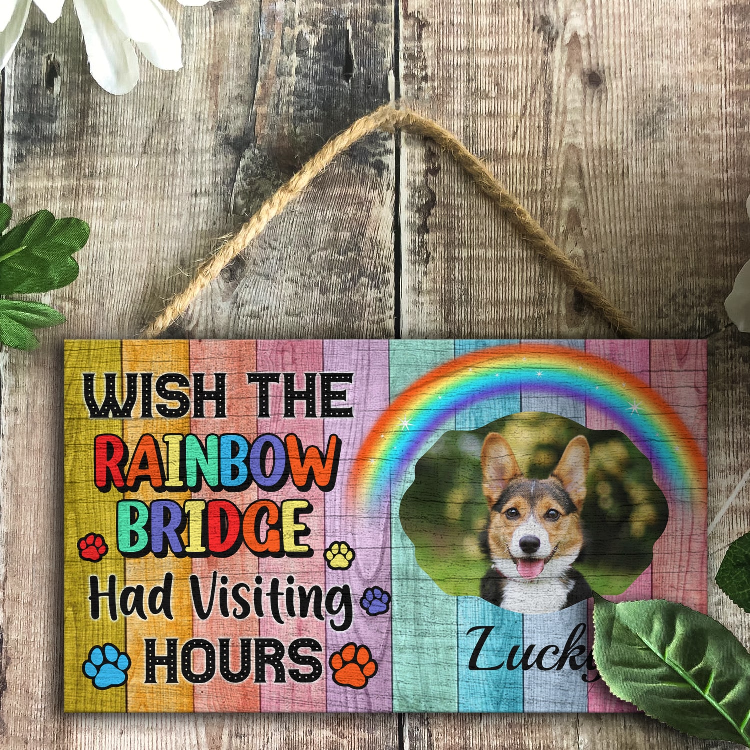 9Th. Rainbow Bridge Door Sign Mockup 4