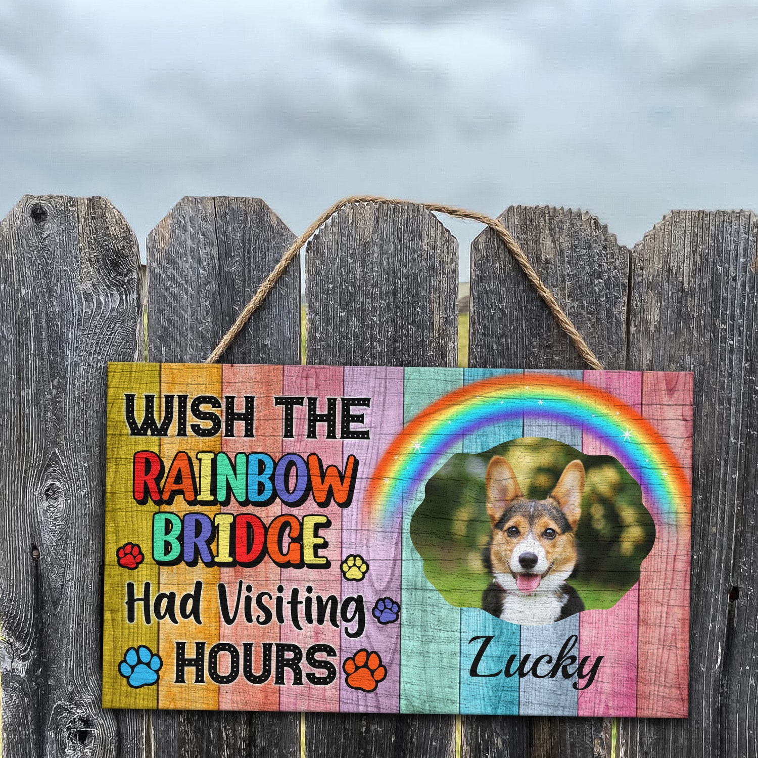 9Th. Rainbow Bridge Door Sign Mockup 7