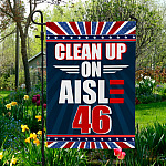 3KT. Clean Up On Aisle 46-30x40 Garden Flag Mockup 5
