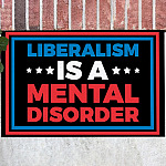 Liberalism Is a Mental Disorder Indoor Outdoor Doormat - Political Doormat