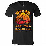 32 HG. Broom For Beginners(6), Black, V-Neck T-Shirt