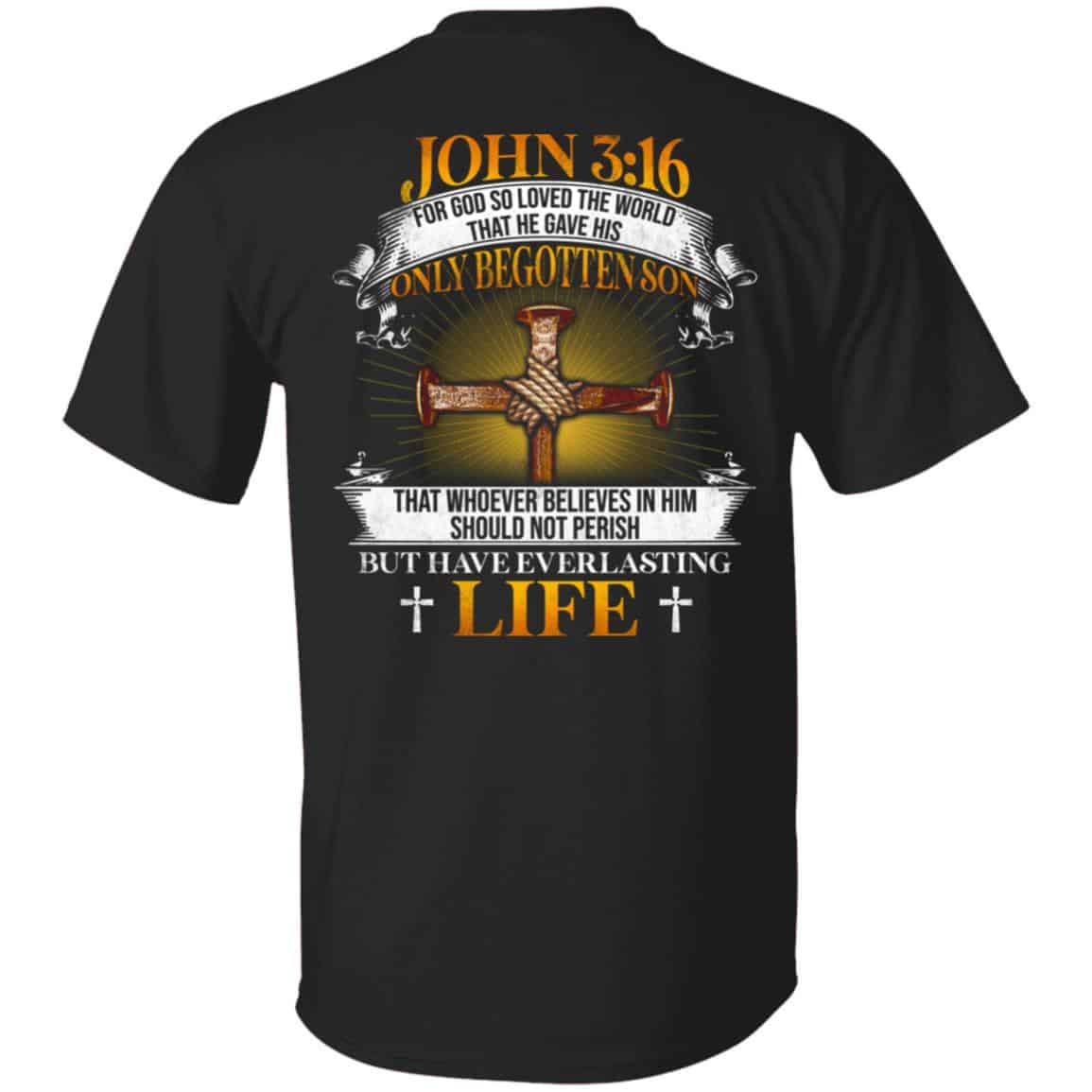 For God So Loved The W T-Shirt Only, Black, Unisex T-Shirt