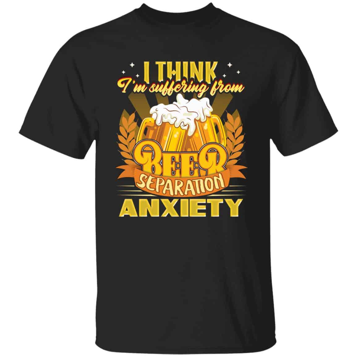 anxiety, Black, Unisex T-Shirt