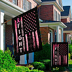 2UT. Fight Breast Cancer Side 1 Garden & House Mockup 2