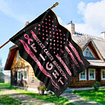 2UT. Fight Breast Cancer Side 1 House Flag Mockup 5