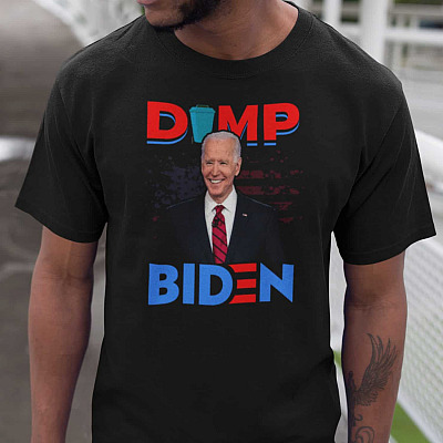 Dump Biden T-Shirt - Pro Trump Biden Is An Idiot V-Neck Tee