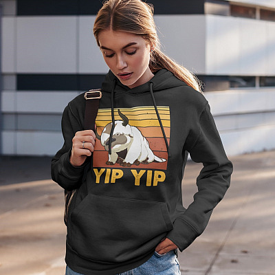 Alternative view of Appa Sky Bison Yip Yip Vintage Retro T-Shirt - Appa Flying Bison T-Shirt - Hoodie - Sweatshirt - Long Sleeve Shirt