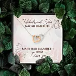 Unbiological Sister Naomi Had Ruth Mary Had Elizabeth And I Have You Interlocking Hearts Pendant Necklace