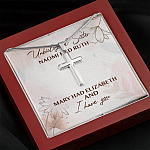 Unbiological Sister Naomi Had Ruth Mary Had Elizabeth And I Have You Cross Necklace - Sister Bible Necklace