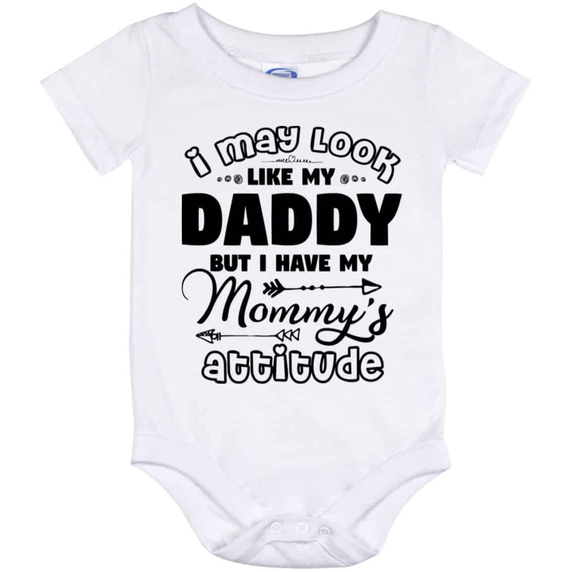 daddy, White, Baby Onesie - 12 Month