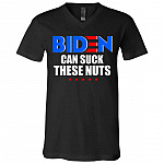 2 HG. Biden Can Suck, Black, V-Neck T-Shirt