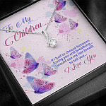 To My Children If I Had to Choose Between Loving You and Breathing Butterfly Alluring Beauty Necklace