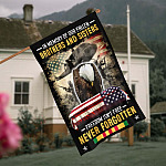 In Memory of Our Fallen Brothers and Sisters Freedom Isn't Free Never Forgotten Veteran Decorative Garden Flag - House Flag