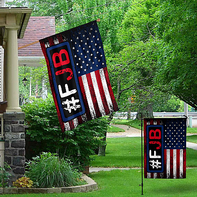 Alternative view of American Flag FJB Impeach Biden Garden Flag - House Flag - Wall Flag - Anti Biden Flag