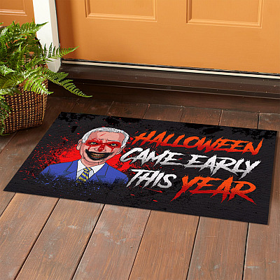 Alternative view of Halloween Came Early This Year Joe Biden Indoor Outdoor Doormat - Biden Halloween Decor