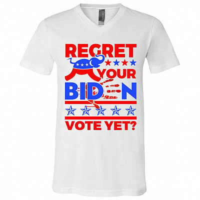 bright, White, V-Neck T-Shirt