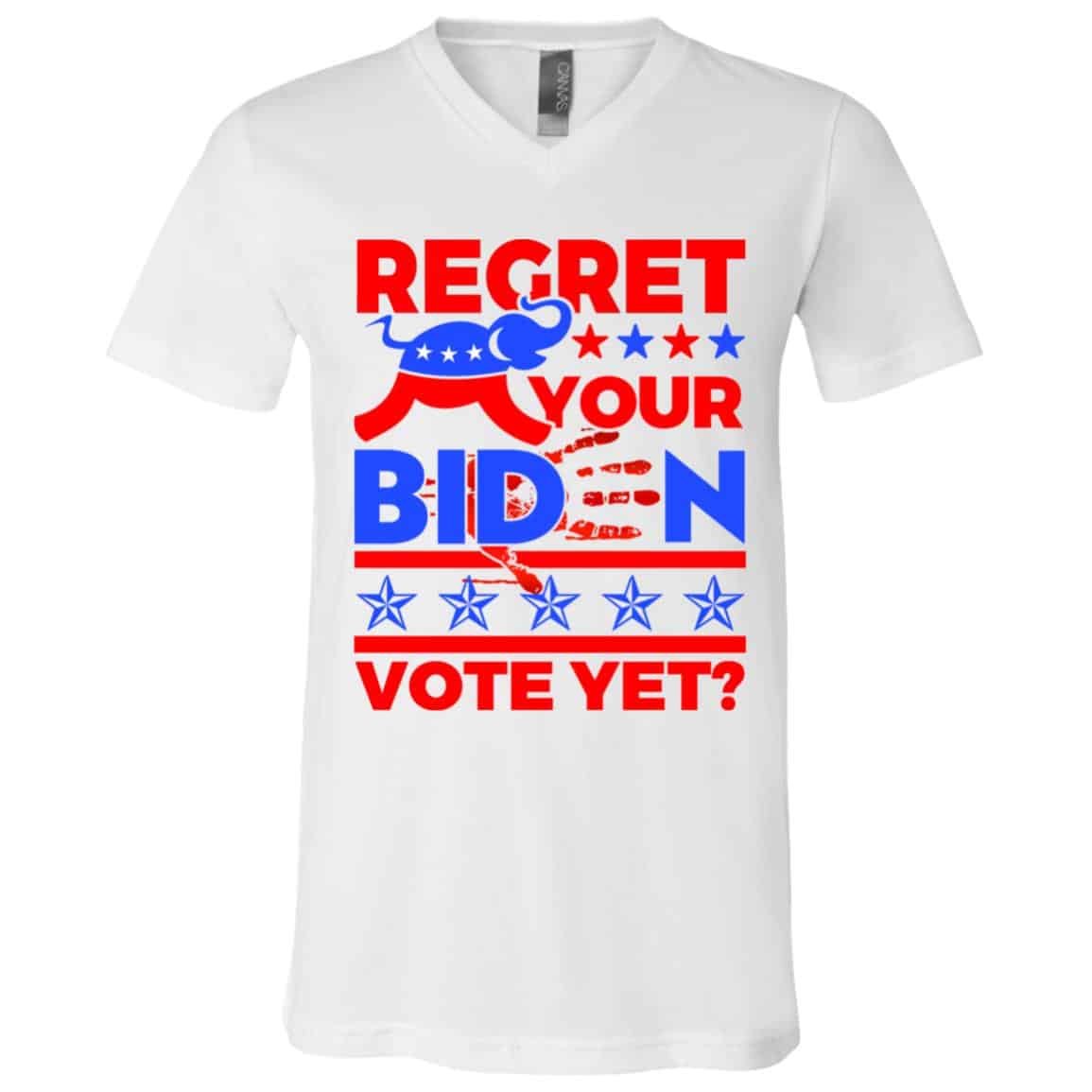 bright, White, V-Neck T-Shirt