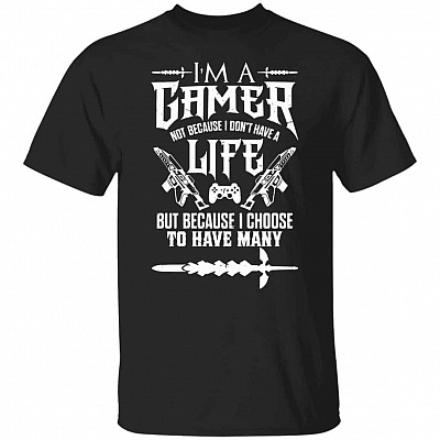 11. Gamer, Black, Unisex T-Shirt