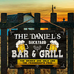 Sample Design Metal Sign Mockup 4
