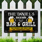 Sample Design Metal Sign Mockup 6