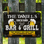 Sample Design Metal Sign Mockup 9