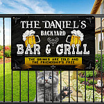 Sample Design Metal Sign Mockup 11