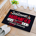 1TM. Welcome Haddonfield Michael Doormat (4) Doormat mockup 2