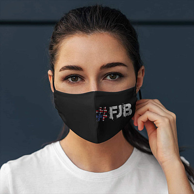Alternative view of FJB Fuck Joe Biden Mask - Anti Biden Washable Reusable Face Mask Cover
