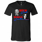Biden Sucks Tshirt, Black, V-Neck T-Shirt