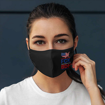 Alternative view of FCK BDN Fuck Joe Biden Washable Reusable Printed Cloth Face Mask Cover