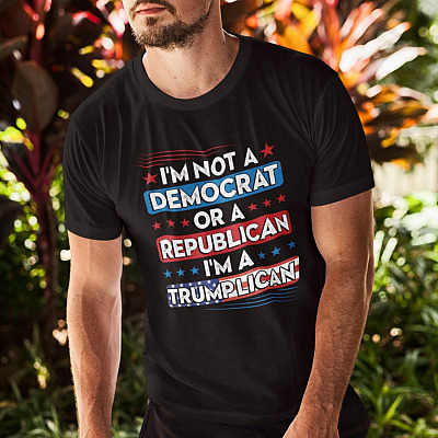 Alternative view of I'm Not A Democrat Or A Republican I'm A Trumplican T-Shirt - Support Trump Shirt - Pro Trump Shirt