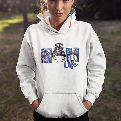 Alternative view of Funny Mom Life Jack And Sally T-Shirt - Hoodie - Sweatshirt - Long Sleeve Shirt- Funny Shirt for Mom