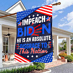 3NH. Disgrace To Nation House Flag Mockup 3