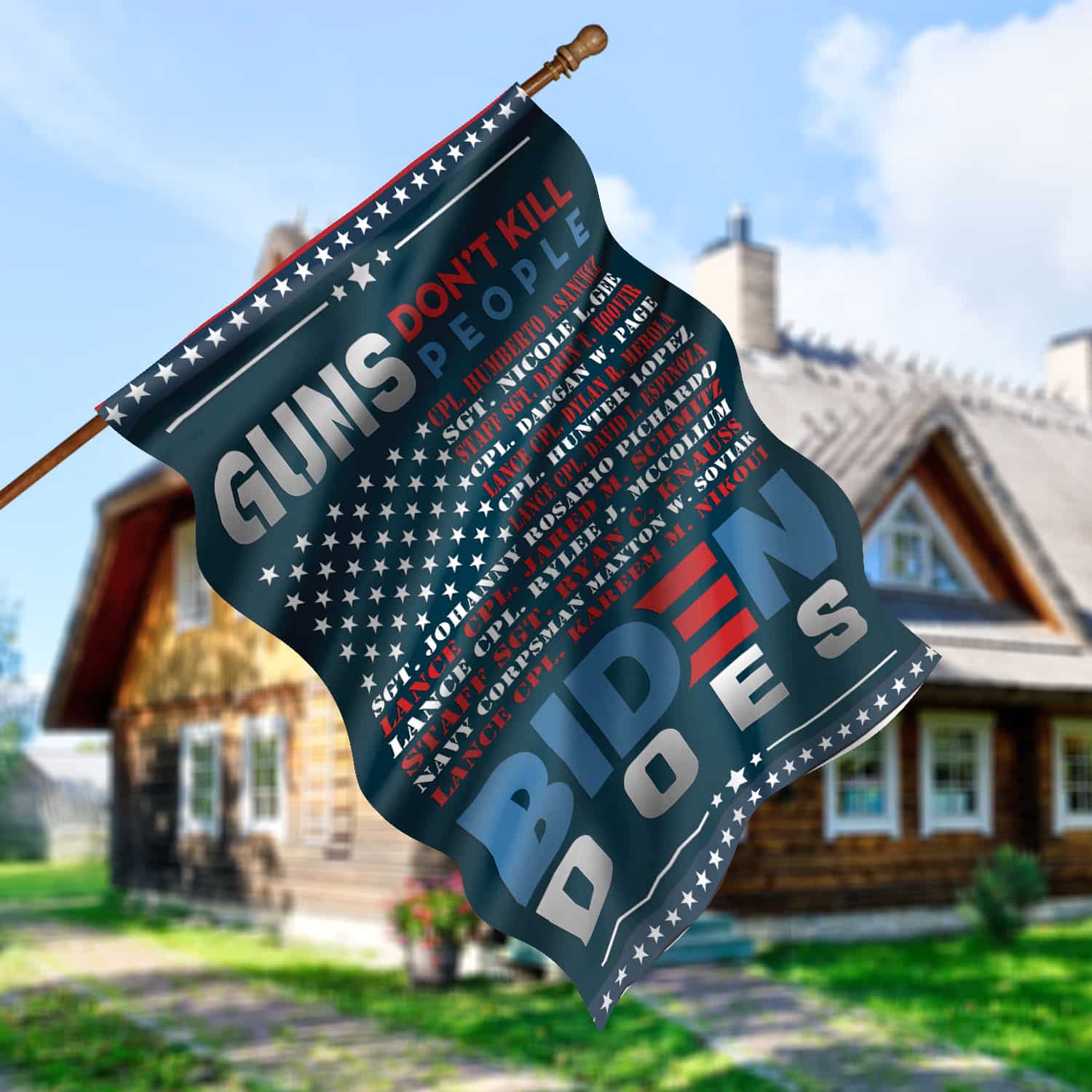 30x40 House Flag Mockup 5