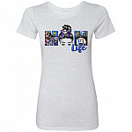 1. Mom life Skellington (3), Heather White, Premium Ladies T-Shirt