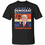 I'm Not A Democrat Tshirt, Black, Unisex T-Shirt