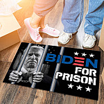 3TM. Biden For Prison Doormat Doormat mockup 6