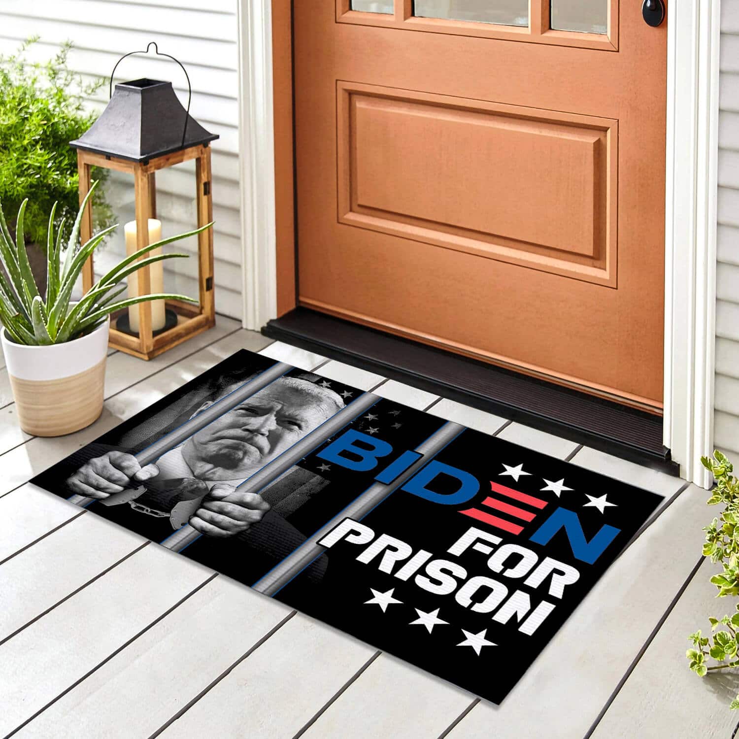 3TM. Biden For Prison Doormat Doormat mockup 8