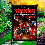 4NH. Trump No Man 30x40 Garden Flag Mockup 1