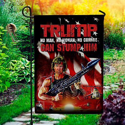 Donald Trump Ram-bo 2024 Decorative Garden Flag - Indoor Outdoor Flag - House Flag