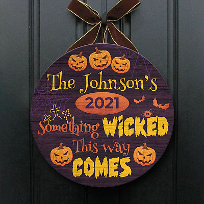 Wooden Door Sign