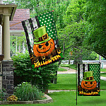 3KT. Irish Halloween American Flag-30x40-Side 1 Garden & House Mockup 1