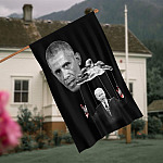 1O. Obama Biden Blood Hands-30x40 House Flag Mockup 4